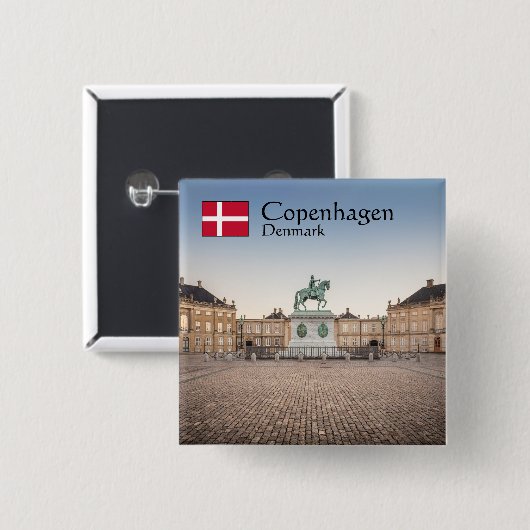 Kopenhagen Dänemark Button (Vorne & Hinten)