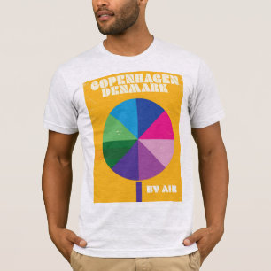 Kopenhagen, Dänemark - ein altes Reiseplakat T-Shirt