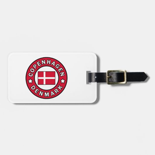 Kopenhagen Dänemark Gepäckanhänger (Vorderseite horizontal)