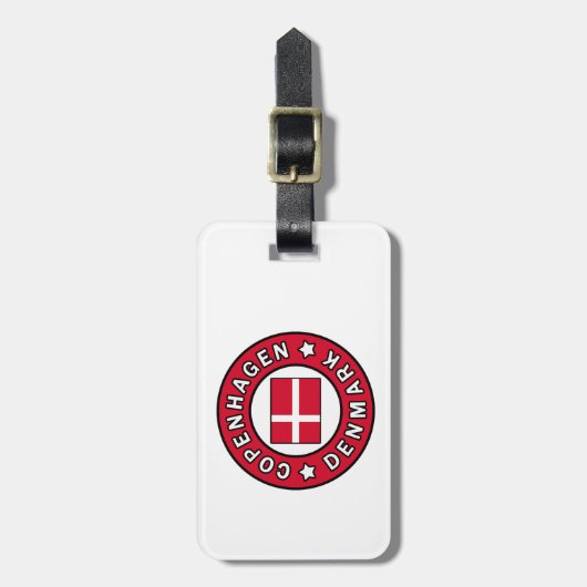 Kopenhagen Dänemark Gepäckanhänger (Vorderseite vertikal)