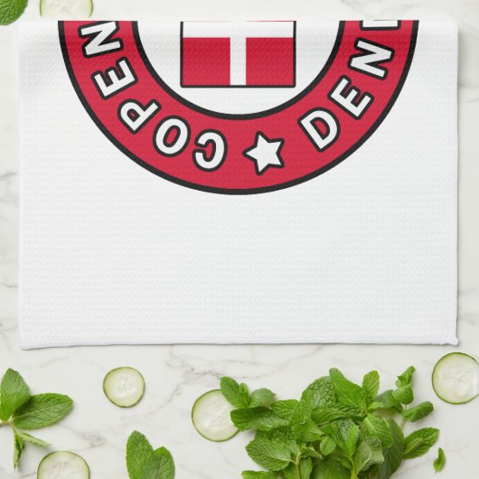 Kopenhagen Dänemark Geschirrtuch (Gefaltet)