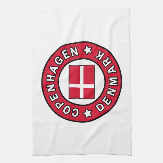 Kopenhagen Dänemark Geschirrtuch (Vertikal)
