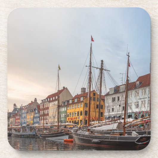 Kopenhagen Dänemark Getränkeuntersetzer (Vorderseite)