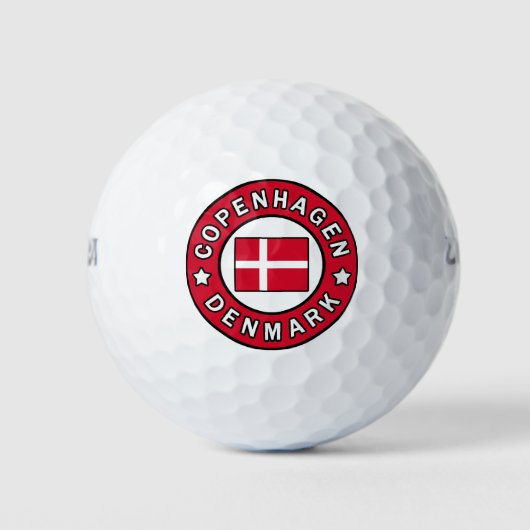 Kopenhagen Dänemark Golfball (Vorderseite)