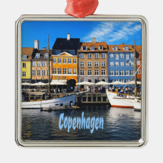 Kopenhagen Dänemark Hauptstadt Canal Zuhause Nyhav Ornament Aus Metall