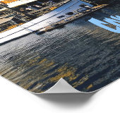 Kopenhagen Dänemark Hauptstadt Canal Zuhause Nyhav Poster (Ecke)