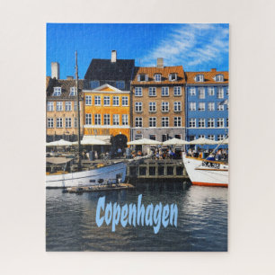 Kopenhagen Dänemark Hauptstadt Canal Zuhause Nyhav Puzzle