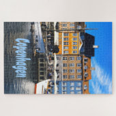 Kopenhagen Dänemark Hauptstadt Canal Zuhause Nyhav Puzzle (Horizontal)