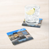 Kopenhagen Dänemark Hauptstadt Canal Zuhause Nyhav Rechteckiger Pappuntersetzer (Vor Ort)