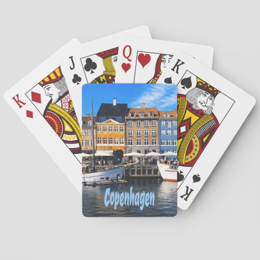 Kopenhagen Dänemark Hauptstadt Canal Zuhause Nyhav Spielkarten (Rückseite)