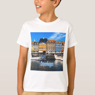 Kopenhagen Dänemark Hauptstadt Canal Zuhause Nyhav T-Shirt