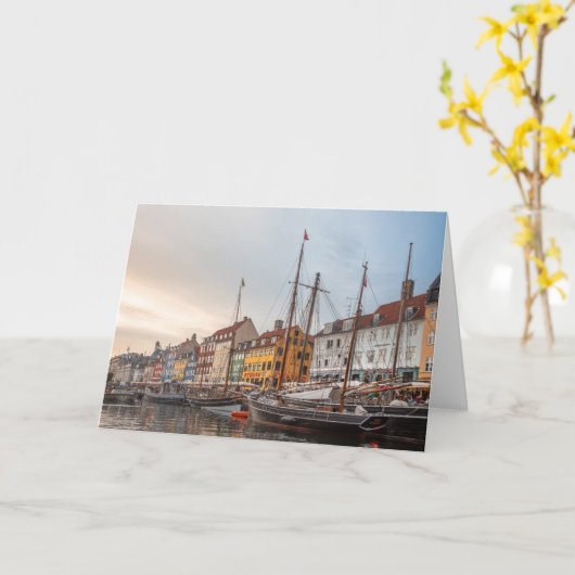 Kopenhagen Dänemark Karte (Gelbe Blume)