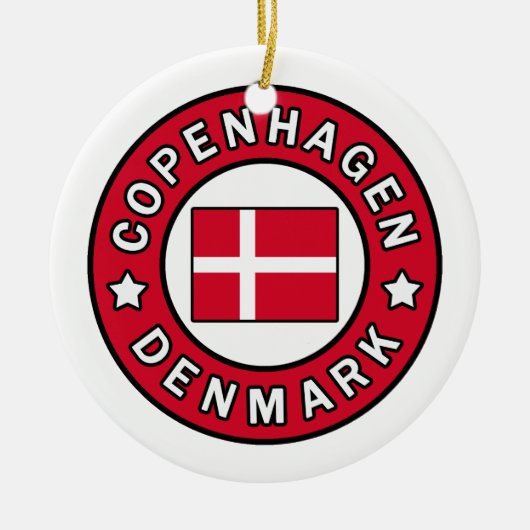 Kopenhagen Dänemark Keramik Ornament (Vorne)