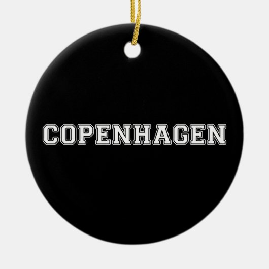 Kopenhagen Dänemark Keramik Ornament (Vorne)