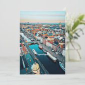 Kopenhagen, Dänemark - landschaftliche Sicht Dankeskarte (Stehend Vorderseite)