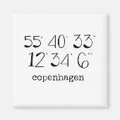 Kopenhagen Dänemark Magnet (Vorne)
