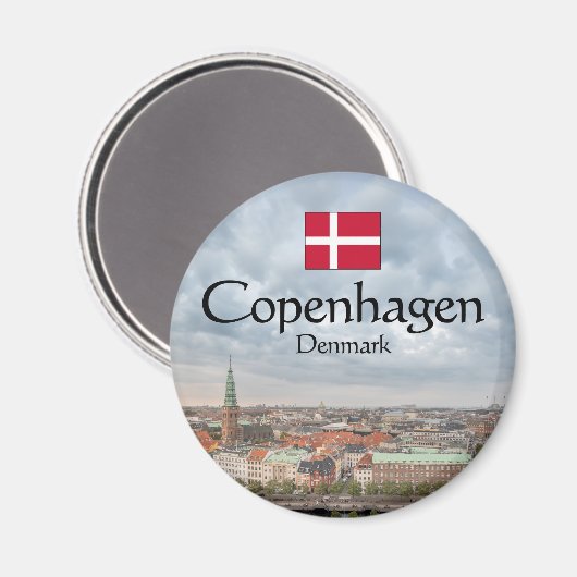 Kopenhagen Dänemark Magnet (Vorderseite/Rückseite)