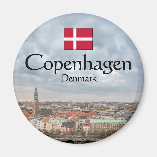 Kopenhagen Dänemark Magnet (Vorne)