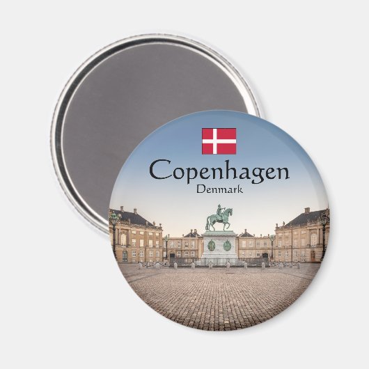 Kopenhagen Dänemark Magnet (Vorderseite/Rückseite)