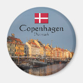 Kopenhagen Dänemark Magnet (Vorne)
