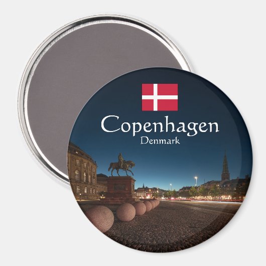 Kopenhagen Dänemark Magnet (Vorderseite/Rückseite)