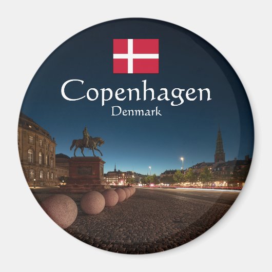 Kopenhagen Dänemark Magnet (Vorne)