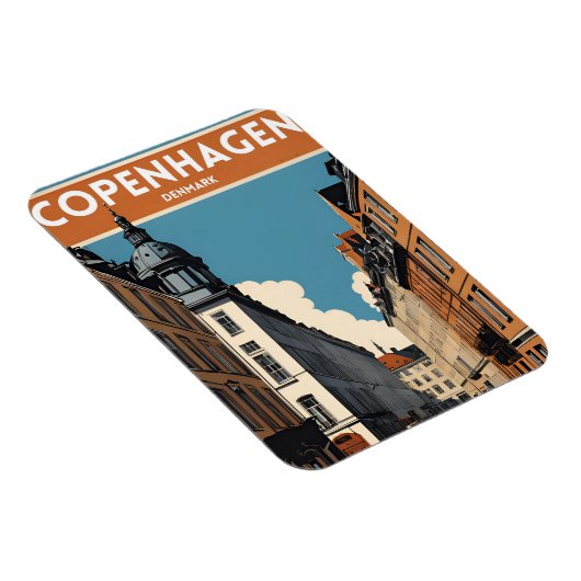 Kopenhagen Dänemark Magnet (Rechte Seite)