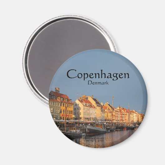Kopenhagen Dänemark Magnet (Vorderseite/Rückseite)