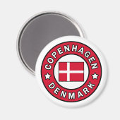 Kopenhagen Dänemark Magnet (Vorderseite/Rückseite)