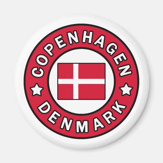 Kopenhagen Dänemark Magnet (Vorne)