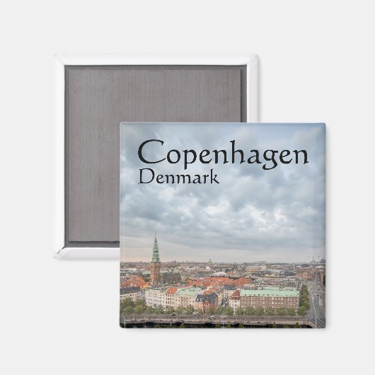 Kopenhagen Dänemark Magnet (Vorderseite/Rückseite)