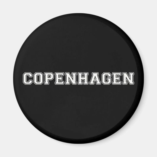 Kopenhagen Dänemark Magnet (Vorne)