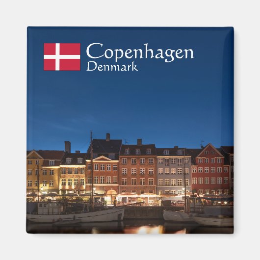 Kopenhagen Dänemark Magnet (Vorne)