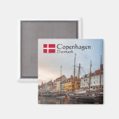Kopenhagen Dänemark Magnet (Vorderseite/Rückseite)