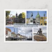Kopenhagen - Dänemark - Mosaik - Postkarte (Vorderseite)