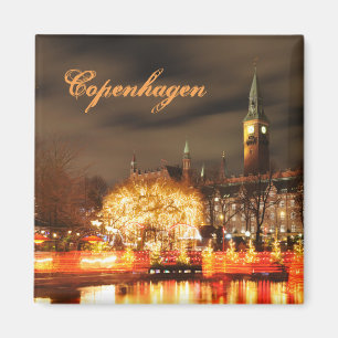 Kopenhagen, Dänemark nachts Magnet