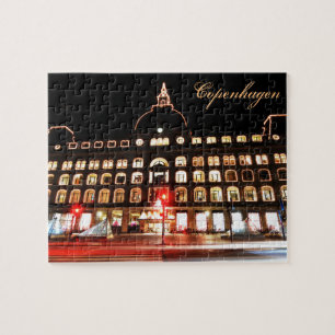 Kopenhagen, Dänemark nachts Puzzle