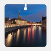 Kopenhagen Dänemark Ornament Aus Metall (Rückseite)