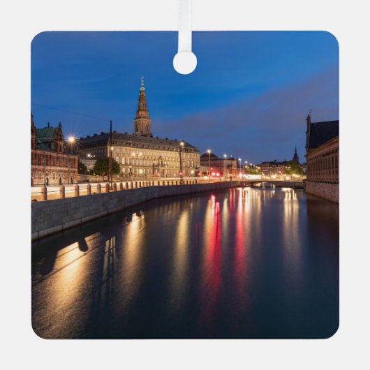 Kopenhagen Dänemark Ornament Aus Metall (Vorderseite)