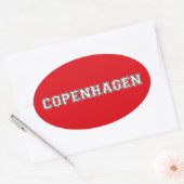 Kopenhagen Dänemark Ovaler Aufkleber (Umschlag)
