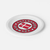 Kopenhagen Dänemark Pappteller (Schrägansicht)