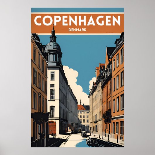Kopenhagen Dänemark Poster (Vorne)