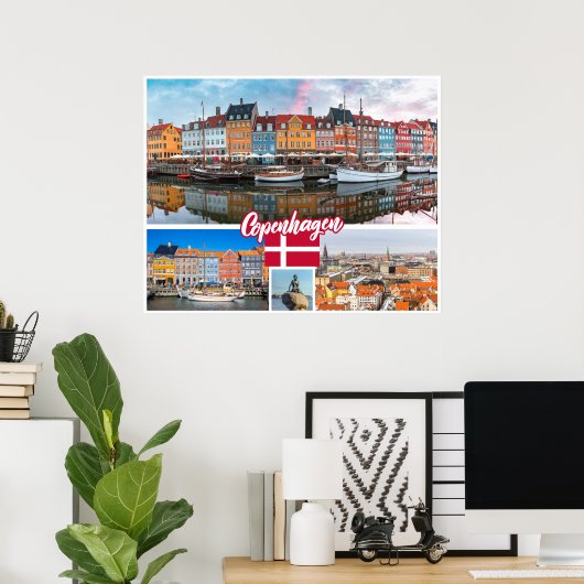 Kopenhagen Dänemark Poster (Heimbüro)