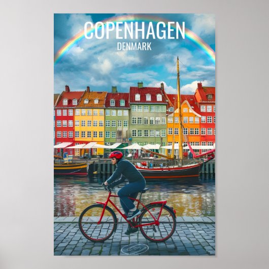 Kopenhagen, Dänemark Poster (Vorne)