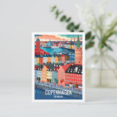 Kopenhagen, Dänemark Postkarte (Stehend Vorderseite)