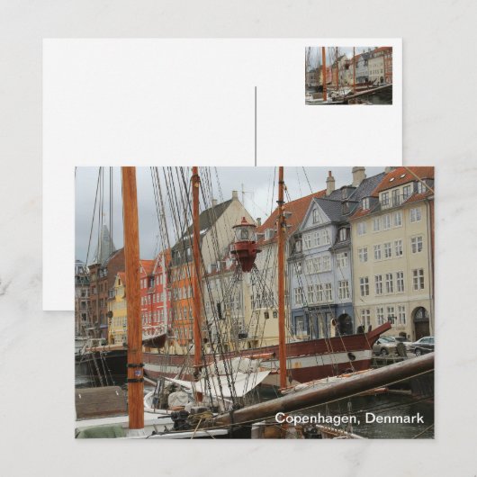 Kopenhagen, Dänemark Postkarte (Vorne/Hinten)