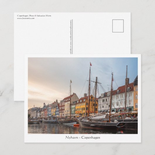 Kopenhagen Dänemark Postkarte (Vorne/Hinten)