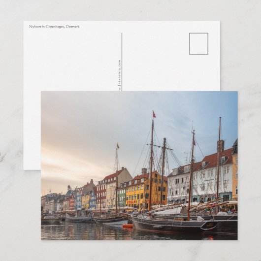 Kopenhagen Dänemark Postkarte (Vorne/Hinten)