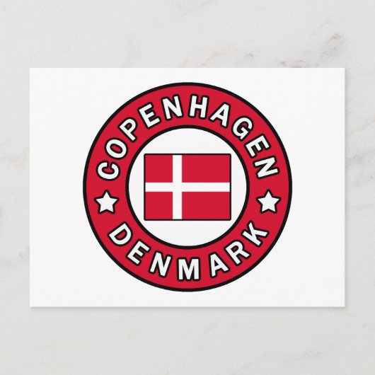 Kopenhagen Dänemark Postkarte (Vorderseite)