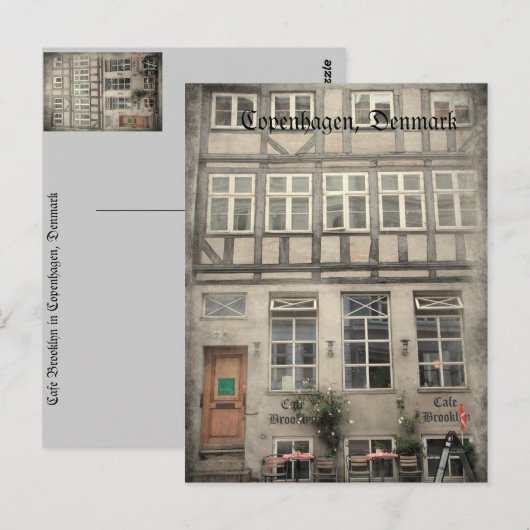 Kopenhagen, Dänemark Postkarte (Vorne/Hinten)